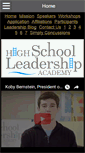 Mobile Screenshot of highschoolleadershipacademy.com