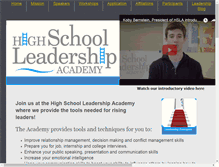 Tablet Screenshot of highschoolleadershipacademy.com